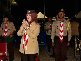 Buka Kemah Besar Pramuka Kwarcab Bintan, Ini Pesan Wabup Deby