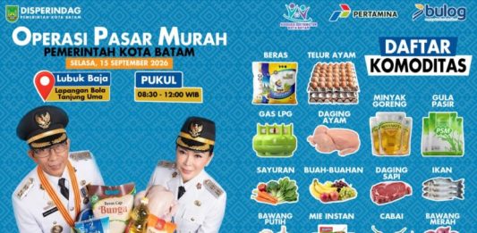 Kendali Inflasi Daerah, Pemko Batam Gelar Operasi Pasar Murah di Enam Lokasi