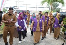 Pastikan Pelayanan Kesehatan Dasar di Bengkalis Optimal, Kasmarni Tinjau Posyandu Kelapa Hijau 2