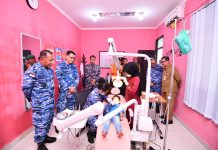 HUT ke-81 TNI, Lanud RSA Natuna Gelar Bakti Kesehatan