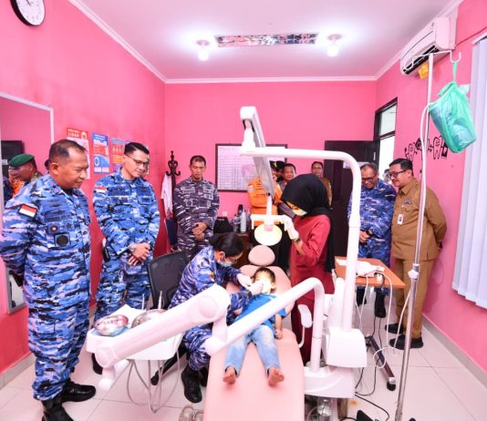 HUT ke-81 TNI, Lanud RSA Natuna Gelar Bakti Kesehatan