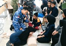 Lanud RSA Gelar Teknik Pertolongan Pertama di Sekolah Rakyat Natuna