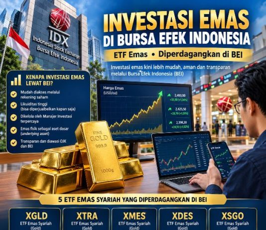 ETF Emas, Investasi Emas Tanpa Menyimpan Emas