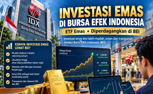 ETF Emas, Investasi Emas Tanpa Menyimpan Emas