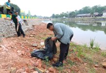 Bupati Bintan dan Gubernur Kepri Gelar Gotong Royong di Taman Kolam Kijang