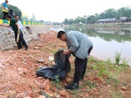 Bupati Bintan dan Gubernur Kepri Gelar Gotong Royong di Taman Kolam Kijang