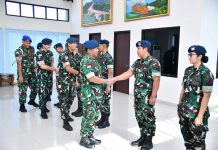 Sembilan Perwira Naik Pangkat, Ini Pesan Danlanud RSA Natuna