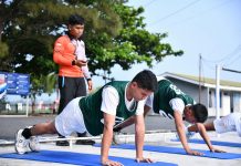 Casis Bintara TNI AU A-59 Panda Lanud RSA Natuna Jalani Uji Fisik