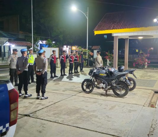 Cegah Gangguan Kamtibmas, Polsek Daik Lingga Gelar Patroli Rutin