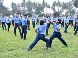 Lewat Bela Diri Taktis, Marsma Onesmus Latih Ketangkasan Prajurit Lanud RSA Natuna