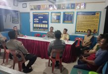 Kondusifitas Kawasan, Satbinmas Polres Natuna Gelar Ronda Bersama Masyarakat