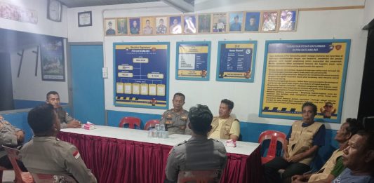 Kondusifitas Kawasan, Satbinmas Polres Natuna Gelar Ronda Bersama Masyarakat