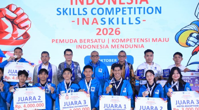Wamenaker Tutup InaSkills 2026, Ini Daftar Pemenang